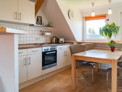 Küche mit Sitzbereich