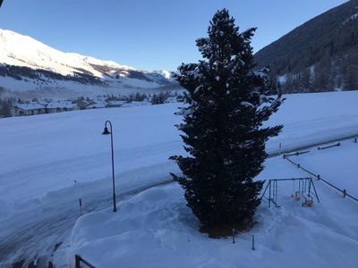 Aussicht vom Balkon nach Nord-Osten