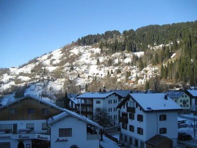 Blick vom Balkon nach Falera