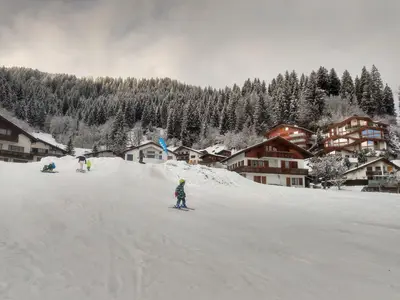 Kinderskipiste in unmittelbarer Nähe