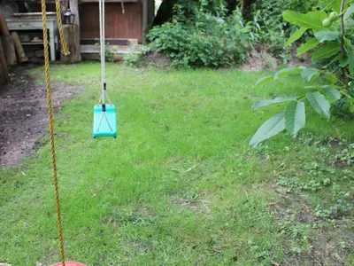 Schaukeln im hinteren Garten