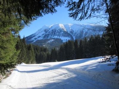 Gmoaloipe mit Blick auf den Ötscher