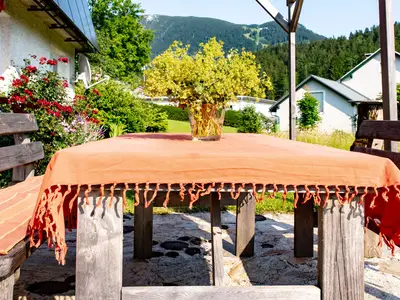 Frühstücken im Garten