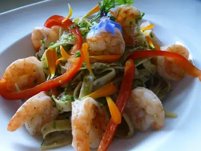 Pasta mit Garnelen