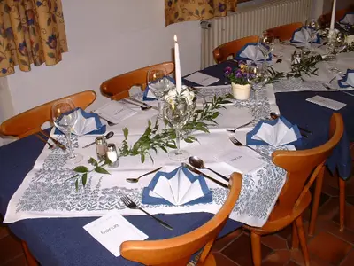 Gedeckter Tisch Gasthof Sölln