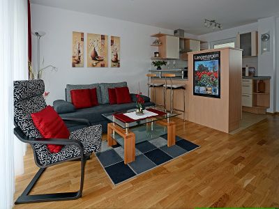 Wohnzimmer mit gemütlichem Sitzbereich