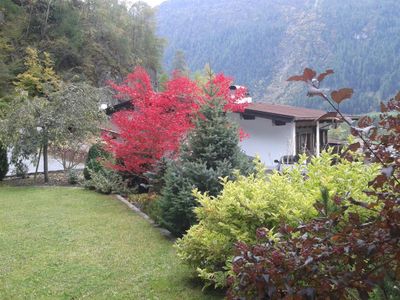 Blick in den herbstlichen Garten