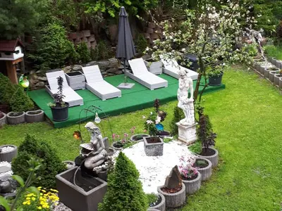 einzigartiger Garten mit Liegewiese