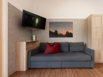 Schlafcouch im Wohnzimmer