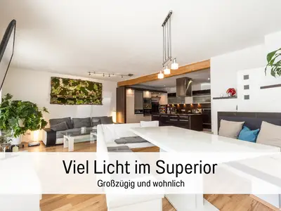 offener Wohn- und Küchenberreich