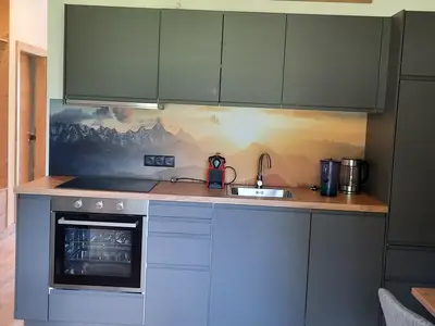 vollausgestattete Küchenzeile Appartement Drhoam