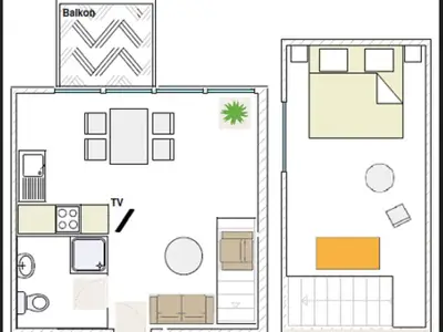 Ferienwohnung für 3 Personen (33 m²) in Langeoog 3/10