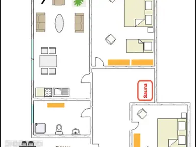 Ferienwohnung für 5 Personen (53 m²) in Langeoog 9/10
