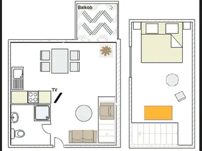 Ferienwohnung für 3 Personen (33 m²) in Langeoog 5/10
