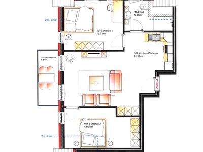 Ferienwohnung für 4 Personen (65 m²) in Langeoog 5/10