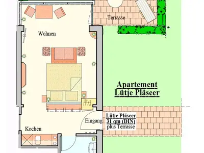 Ferienwohnung für 2 Personen (27 m²) in Langeoog 3/10