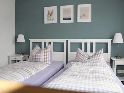 Schlafzimmer als Doppelbett gestellt
