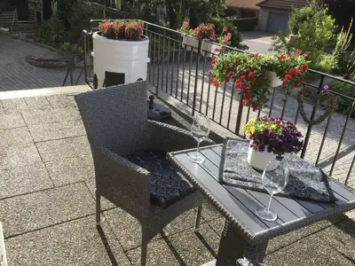 Terrasse im Eingangsbereich