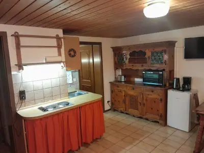 Kochzeile im Wohnbereich