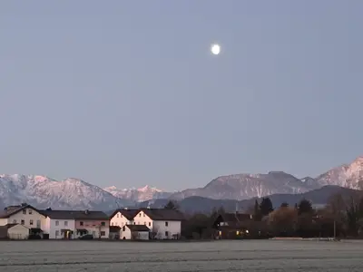 Blick auf den Hochstaufen von Freilassing aus