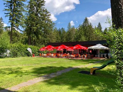 Unser Strandbad. Nettes Cafè.