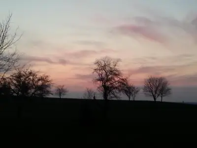 Direkte Umgebung des Objekts. Abendstimmung
