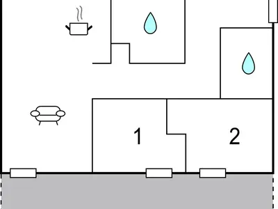 Ferienwohnung für 6 Personen (67 m²) in Lembruch 1/10