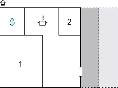 Ferienwohnung für 4 Personen (44 m²) in Lembruch 1/10