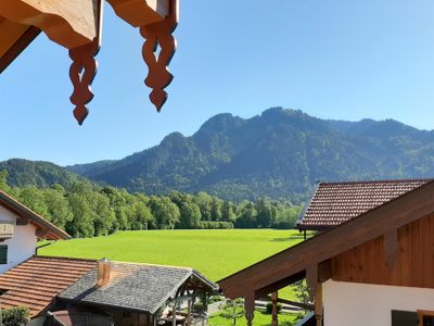 Balkon mit Blick zum Brauneck