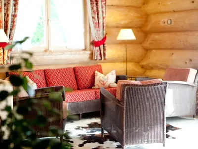 Katharinenhof_Sauna Blockhaus_Sitzbereich