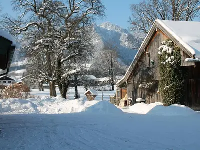 Blick auf das Brauneck vom Gästehaus aus