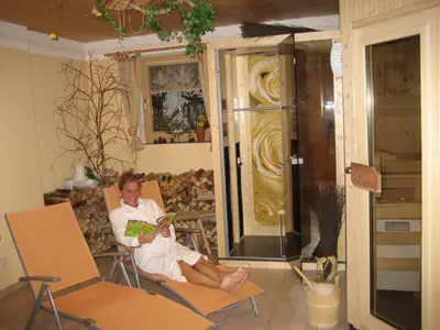 Unsere gemütliche Sauna mit Infrarotkabine