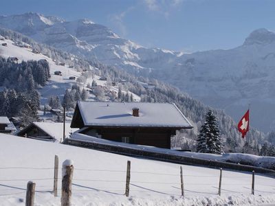 Chalet Béatrice mit Ausblick auf den "Wildstrubel"