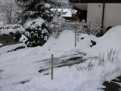 Parkplatz im Winter