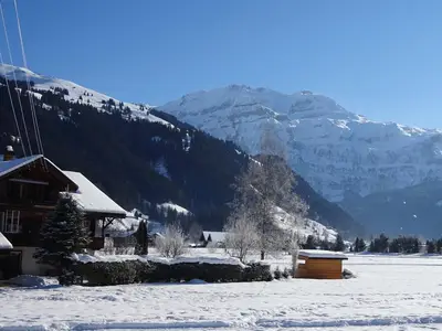 Neue Gartenanlage im Winter