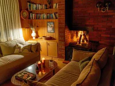 Wohnzimmer am Abend