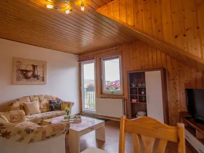 Wohnzimmer - Ferienwohnung Schwalbennest