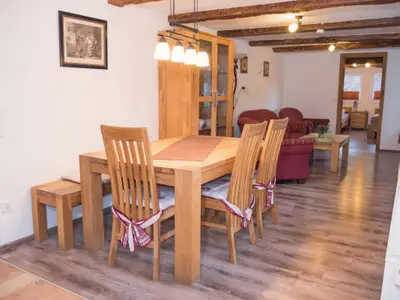 Wohnzimmer Ferienwohnung Waldblick