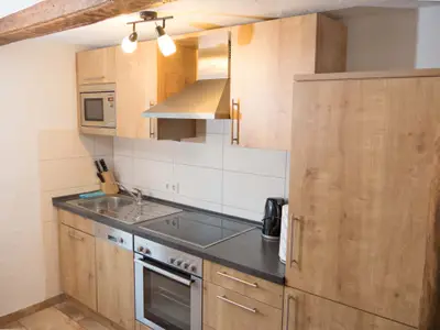 offene Küche Ferienwohnung Waldblick