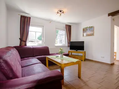 Wohnzimmer Ferienwohnung Kornkammer