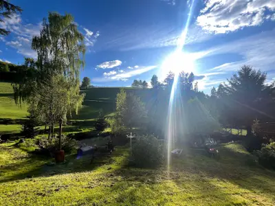 Aussicht vom Ferienhaus [Sommer]