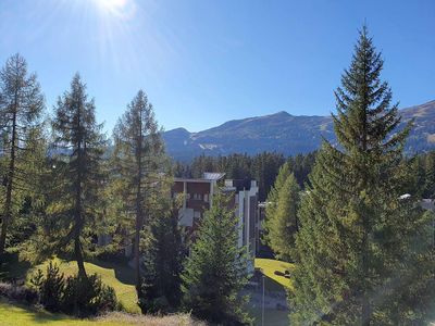 Aussicht vom Wohnzimmer/Balkon aus