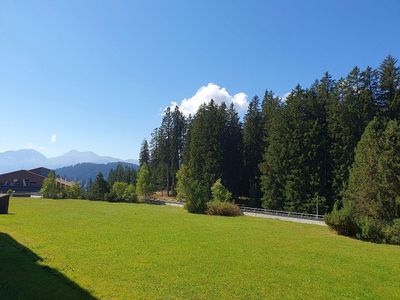 Aussicht vom Wohnzimmer/Balkon aus