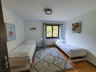 2 Schlafzimmer mit 2 Einzelbetten 
können auch als Doppelbett verwendet werden.