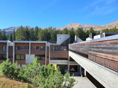 Aussicht vom Wohnzimmer/Balkon aus