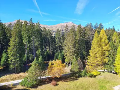 Aussicht vom Wohnzimmer/Balkon aus
