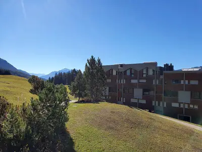Aussicht vom Wohnzimmer/Balkon aus
