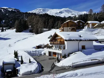 Aussicht Winter Piz Scalottas