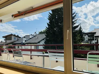 Ausblick von Sofa zur Südseite