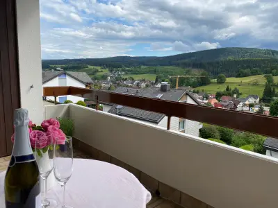 Ausblick vom Balkon